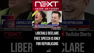 Liberals Declare Free Speech is Only For Republicans #shorts