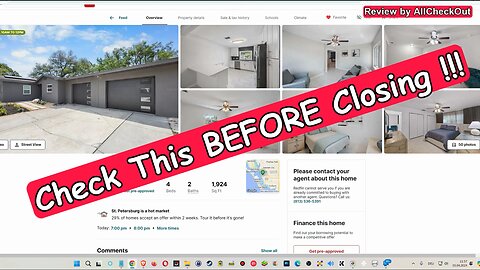 Do This Check Before Closing (of a New Home) - Because Nobody Will Do That for You!!!