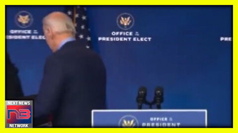 WATCH as Biden BOLTS from Reporters after His Teleprompter Turns Black