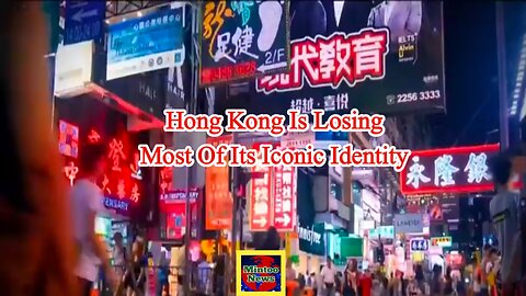 Hong Kong is losing most of its iconic neon signs