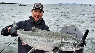 ONE HOUR OF EPIC SALMON FISHING WITH FALLEN OUTDOORS!