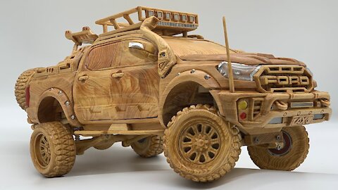 Wood Carving - FORD RAPTOR Special Edition