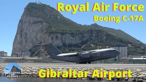 Amazing Boeing C-17A Departs Gibraltar in front of Me