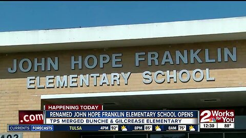 John Hope Franklin Elementary ribbon cutting at TPS
