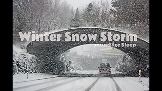 Winter windy snow storm sound for Sleep | blizzard storm | relax