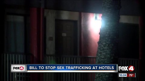 Bill to stop sex trafficking at hotels