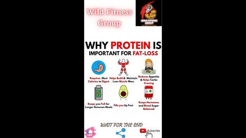 🔥Why protein is important for fat-loss🔥#shorts🔥#viralshorts🔥#fitnessshorts🔥#wildfitnessgroup🔥