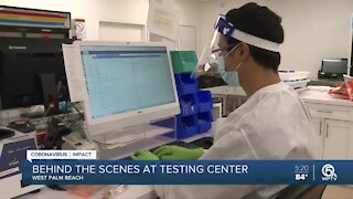 Behind the scenes: Rapid coronavirus testing conducted near West Palm Beach