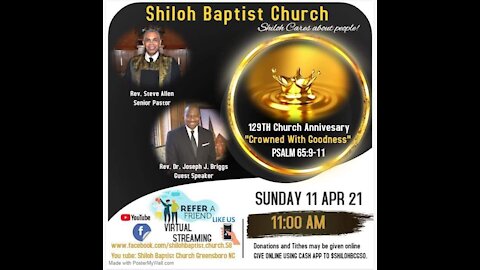 Shiloh Baptist Church of Greensboro, NC April 11, 2021 11:00 am