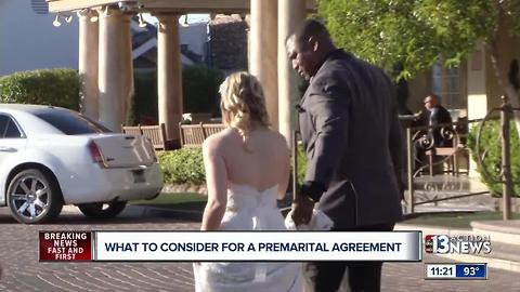 Attorney Brian Eagan discusses what to consider for a premarital agreement