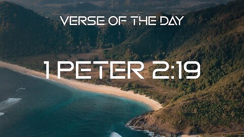 January 26, 2023 - 1 Peter 2:19 // Verse of the Day