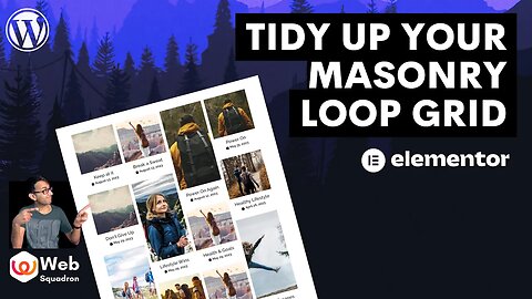 Tidy up the Masonry Loop Grid Layout with Alternate Templates - Elementor Wordpress Tutorial