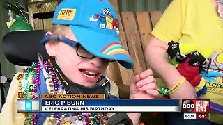 Child shared special birthday party with the community