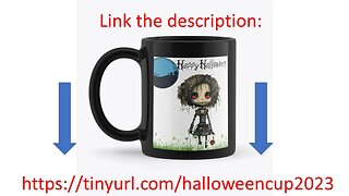 Halloween Girl Cup 2023- #halloween #girl #cup #coffee #2023 #cup #gothic