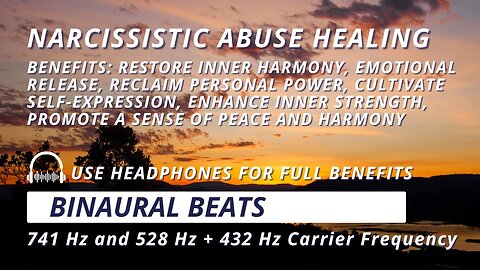 Narcissistic Abuse Healing Binaural Beats Meditation | Restore Inner Harmony