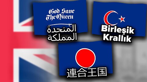 United Kingdom🇬🇧 in Different Languages | Flag Animation