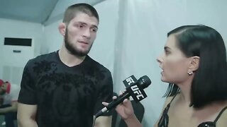 Khabib Getting Hit On By Reporter - Funniest Reaction #ufc #khabibnurmagomedov