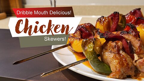 🍂 Delicious Chicken Skewers in Hoisin Sauce! 🍂