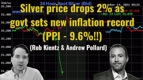 Silver price drops 2% as govt sets new inflation record (PPI - 9.6%!!) (Rob Kientz & Andrew Pollard)