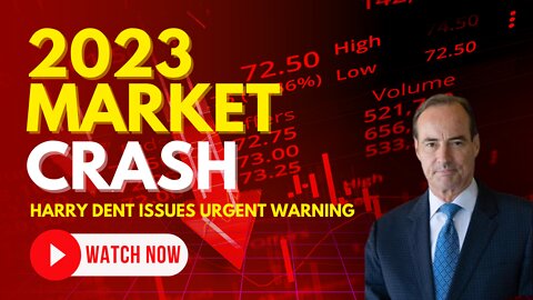 Harry Dent Predicts Three Wave Stock Market Crash Into 2023