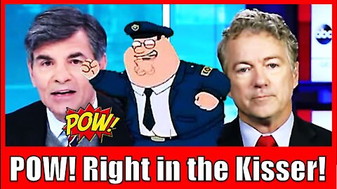 Rand Paul gives George Stephanopoulos a POW! Right in the KISSER!