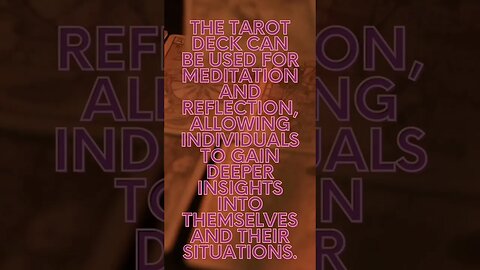 Tarot for Meditation and Reflection