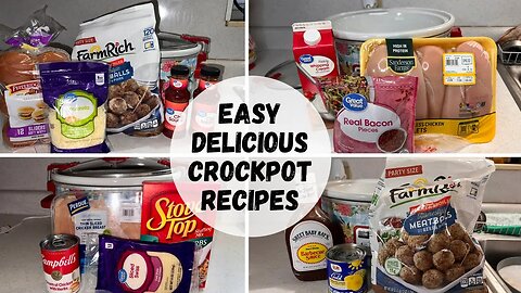 Easy & Budget Friendly Crockpot Meals ANYONE Can Make || Delicious Meals For Families