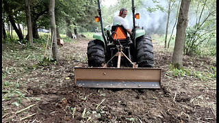 Knotweed Removal Box Blade Compact Tractor #tractor #japaneseknotweed #knotweed #boxblade