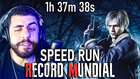 RECORD MUNDIAL de SPEEDRUN!! - 1h 37m 38s PADRÃO - RESIDENT EVIL 4 REMAKE