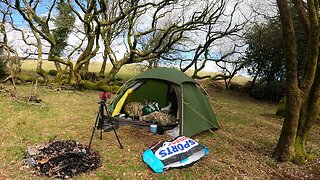 Packing in the Bergen speedlapse Reddacleave campsite Dartmoor 25th March 2023