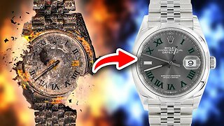 Burned Rolex Restoration 🔥 Unbelievable Before and After!