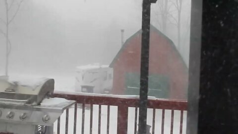 Blizzarding in Maine, roughly 1 foot of snow so far 'in my area'