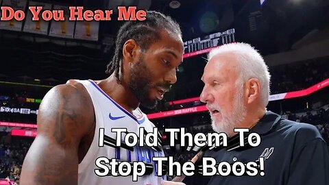 Coach Popovich BOO'd By Fans After Telling Them To Stop Booing