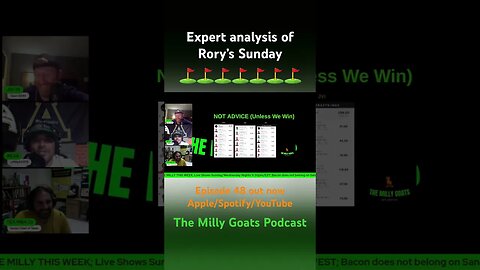 RORY STORY #draftkings #podcast #dfs #funny #trending #golf #pga #shorts #rorymcilroy #theopen