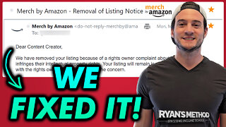 They WRONGFULLY Report My Amazon Merch Shirt, BUT WE RESOLVED IT! ✅