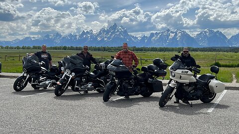 Riding the Tetons on the Low Rider ST