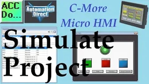 C-More Micro HMI Simulate Project (Simulator)