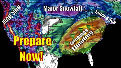 Multiple Winter Storms, 100 Mph Winds, Major Snowfall, Tornadoes & Flooding - The WeatherMan Plus