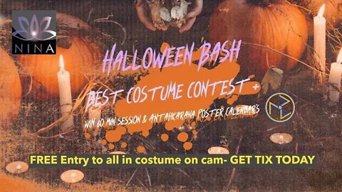 SINDAY LIVE - Halloween Bash - Best Costume Contest - WIN Reading & Antahkarana Poster Calendar's