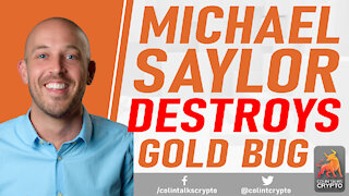 🔵 Michael Saylor DESTROYS Gold Bug. Gold Leads to War. Bitcoin Leads to Peaceful Resolution.