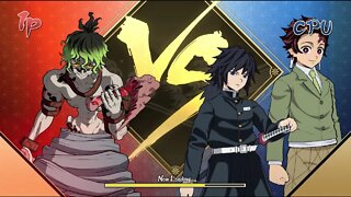 Gyutaro Vs. Giyu Tomioka and Academy Tanjiro - VERY HARD CPU - Demon Slayer Hinokami Chronicles