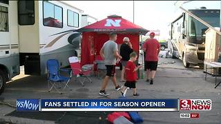 Husker fans already settled in to Lincoln for season opener