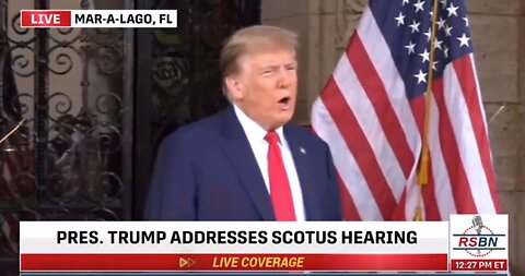 President Donald Trump Remarks SCOTUS Hearing 2/8/24
