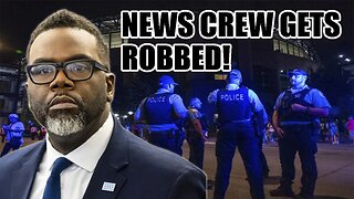 Chicago's Brandon Johnson is a DISASTER! News Crew ROBBED at gunpoint while reporting on robberies!