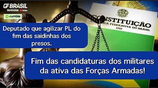 CCJ do senado aprova PEC do fim das candidaturas dos militares da ativa das Forças Armadas!