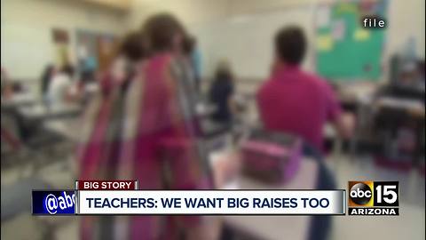 Gov. Ducey gives staff raises; AZ teachers want bump in pay