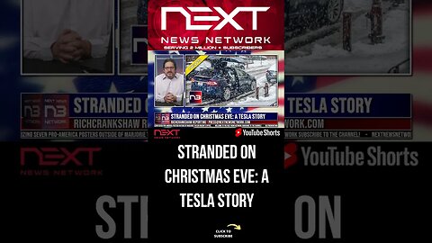 STRANDED ON CHRISTMAS EVE: A TESLA STORY #shorts