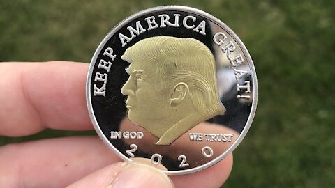 Trump Gold Plated Coin | HD | 4K | video