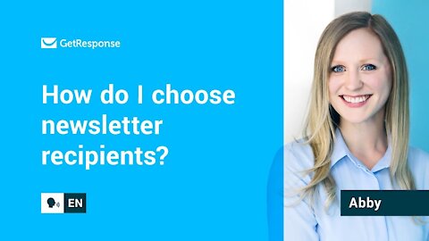 How do I choose newsletter recipients?