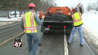 January thaw gives crews opportunity to repair potholes